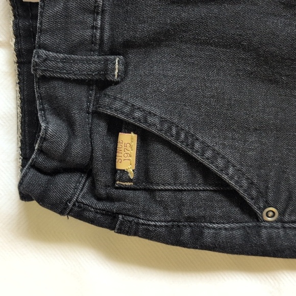 zara black biker moto style stretch denim jeans 4-5 YRS unisex gender neutral - Picture 12 of 12